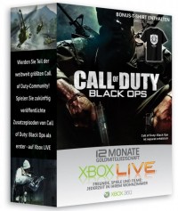 XBOX 360 XBOX LIVE  12 + COD T-Shirt (Gr��e L)